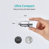 Двойно Зарядно за iPhone за Кола с USB-C, Choetech 12v Dual Car Charger PD3.0 40w, Черен (7)