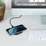 Безжично Зарядно за Телефон, Choetech Wireless Pad Fast Charger 10W, Черен (4)