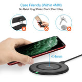 Безжично Зарядно за Телефон, Choetech Wireless Pad Fast Charger 10W, Черен (5)