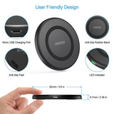 Безжично Зарядно за Телефон, Choetech Wireless Pad Fast Charger 10W, Черен (2)