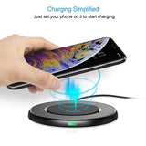 Безжично Зарядно за Телефон, Choetech Wireless Pad Fast Charger 15W, Черен