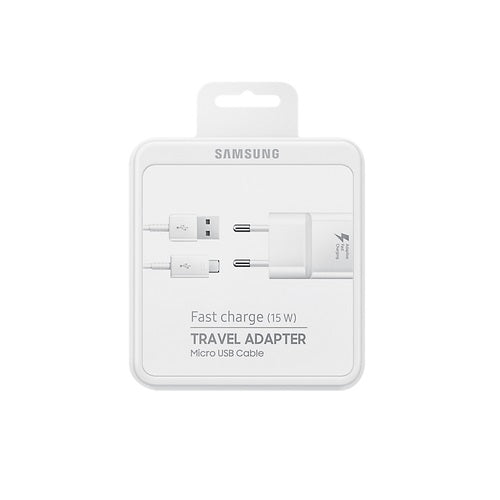 Оригинално Бързо Зарядно за Samsung S7, S6 220v Fast Charger & micro USB Ep-Ta20eweu, Бял