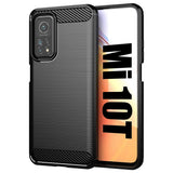 Противоударен Силиконов Калъф за Xiaomi Mi 10T/Pro, Forcell Carbon Case, Черен