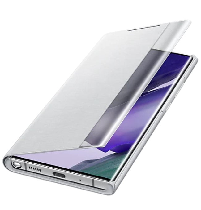 Оригинален Активен Калъф за Samsung Note 20 Ultra, Clear View Cover Book Case Ef-Zn985cse, Сребрист (2)