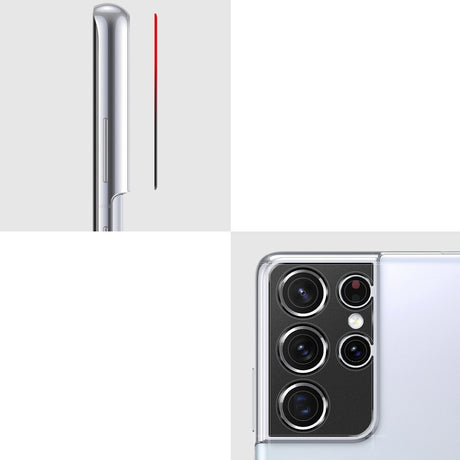 Удароустойчив Протектор за Камерата на Samsung S21 Ultra, Full Cam Glass, Черен (4)