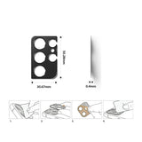 Удароустойчив Протектор за Камерата на Samsung S21 Ultra, Full Cam Glass, Черен (6)