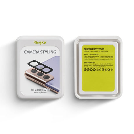 Удароустойчив Протектор за Камерата на Samsung S21 Plus, Full Cam Glass, Черен (6)