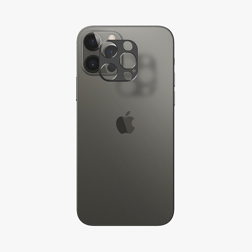 Удароустойчив Протектор за Камерата на iPhone 12 Pro Max, Full Cam Glass, Черен (2)