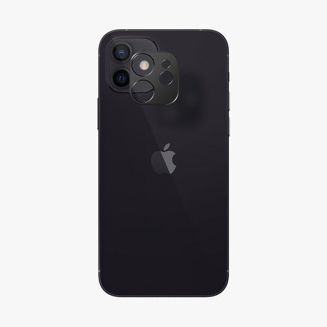 Удароустойчив Протектор за Камерата на iPhone 12 Mini, Full Cam Glass, Черен (2)