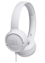 Слушалки с Кабел, JBL Tune 500 Headphones Jack 3.5mm, Бял