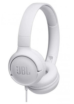 Слушалки с Кабел, JBL Tune 500 Headphones Jack 3.5mm, Бял