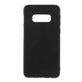 Силиконов Калъф за Samsung S10 Plus, Forcell Fiber Case, Черен