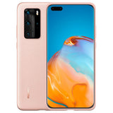 Оригинален Кожен Калъф за Huawei P40 Pro PU Case, Розов