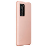 Оригинален Кожен Калъф за Huawei P40 Pro PU Case, Розов (2)