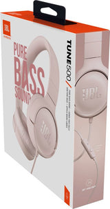 Слушалки с Кабел, JBL Tune 500 Headphones Jack 3.5mm, Розов (6)