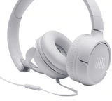Слушалки с Кабел, JBL Tune 500 Headphones Jack 3.5mm, Бял (3)