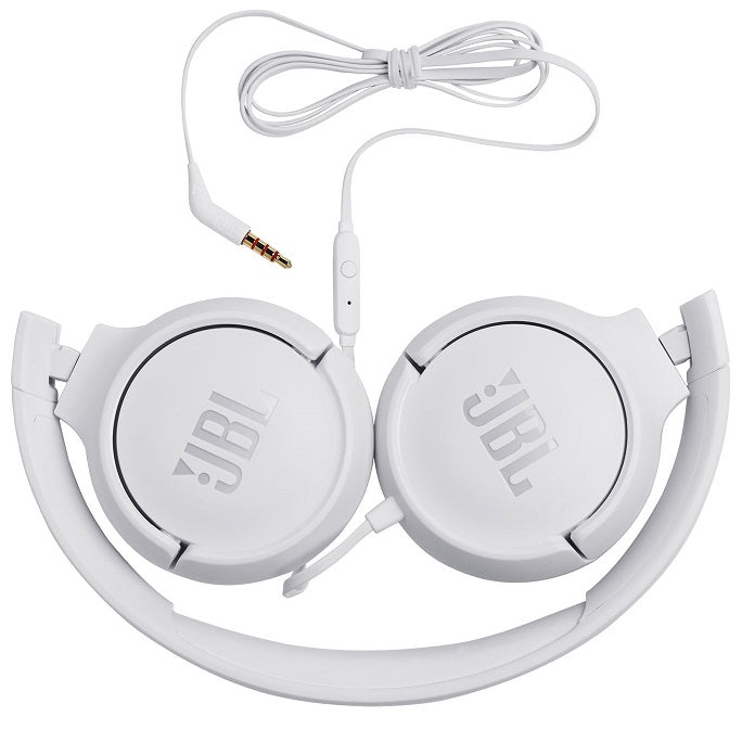Слушалки с Кабел, JBL Tune 500 Headphones Jack 3.5mm, Бял (2)