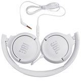 Слушалки с Кабел, JBL Tune 500 Headphones Jack 3.5mm, Бял (2)