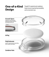 Противоударен Калъф за Apple AirTag, Ringke Slim PC Case, Лилав (5)