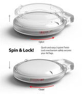 Противоударен Калъф за Apple AirTag, Ringke Slim PC Case, Прозрачен (3)