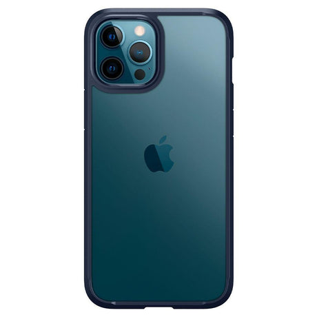 Противоударен Хибриден Калъф за iPhone 12/Pro, Spigen Ultra Hybrid Case, Син (5)