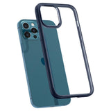 Противоударен Хибриден Калъф за iPhone 12/Pro, Spigen Ultra Hybrid Case, Син (3)