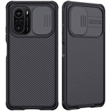 Калъф с Плъзгач за Камера за Xiaomi Poco F3, Nillkin CamShield Case, Черен