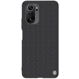 Калъф с Фибро Влакна за Xiaomi Poco F3, Nillkin Textured Case, Черен (6)