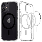 Magsafe Противоударен Калъф за iPhone 12/Pro, Spigen Ultra Hybrid Case, Черен (2)