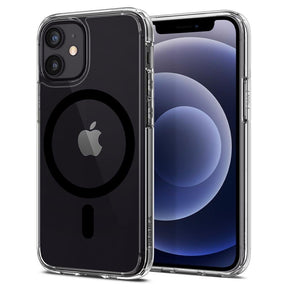 Magsafe Противоударен Калъф за iPhone 12/Pro, Spigen Ultra Hybrid Case, Черен