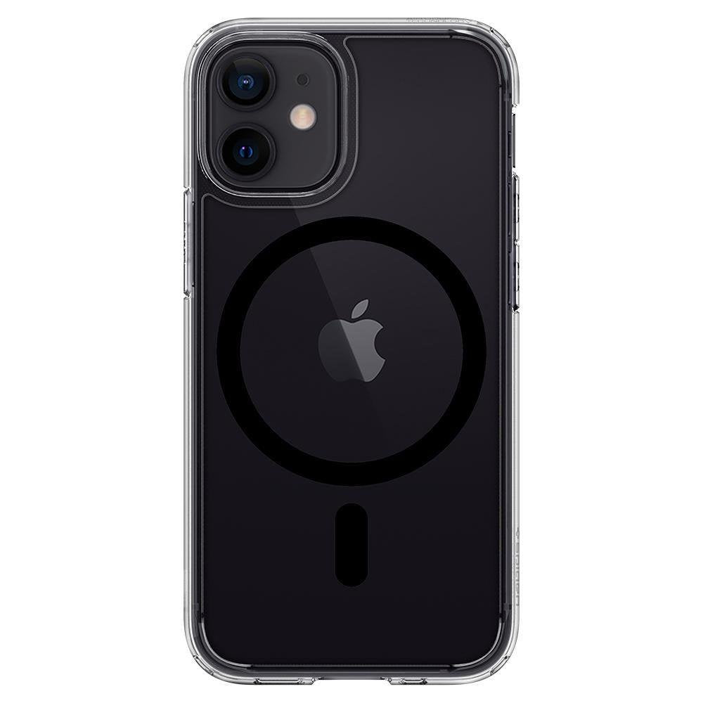 Magsafe Противоударен Калъф за iPhone 12/Pro, Spigen Ultra Hybrid Case, Черен (5)