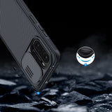 Калъф с Плъзгач за Камера за Xiaomi Poco F3, Nillkin CamShield Case, Черен (5)