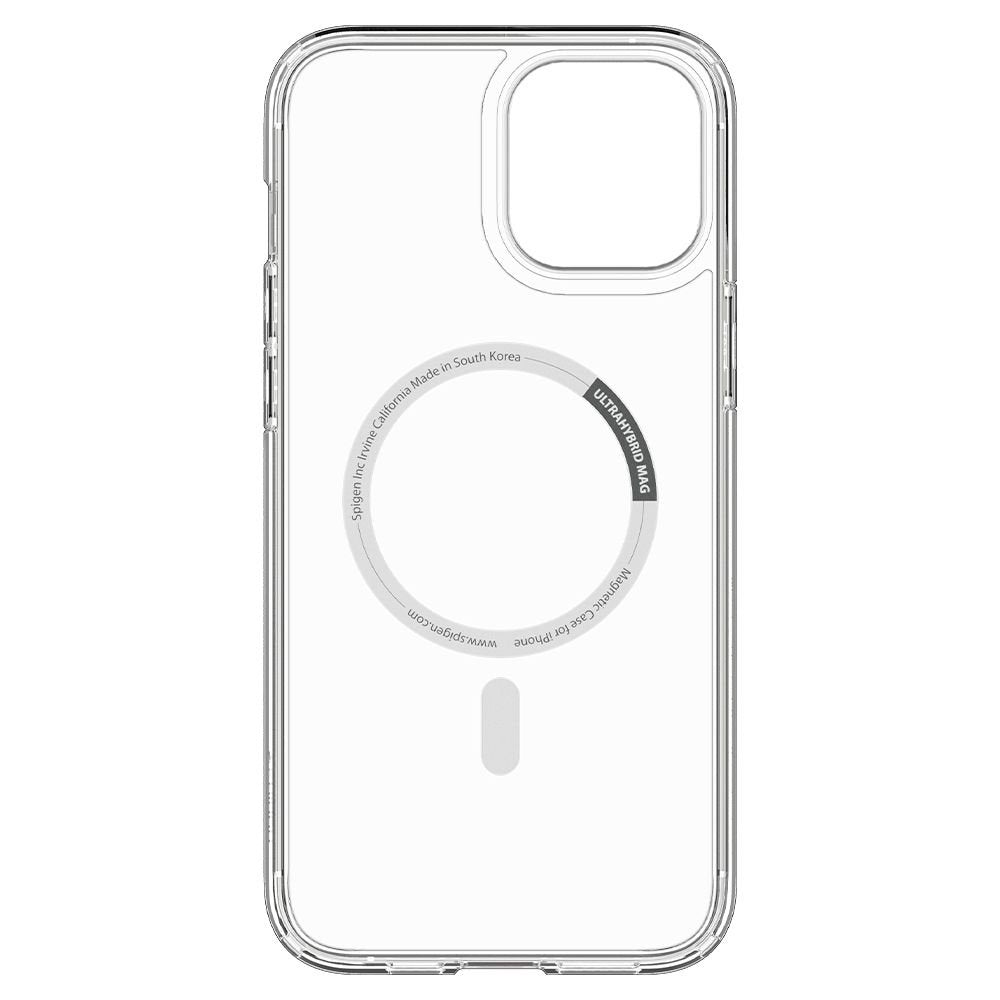 Magsafe Противоударен Калъф за iPhone 12/Pro, Spigen Ultra Hybrid Case, Бял (7)