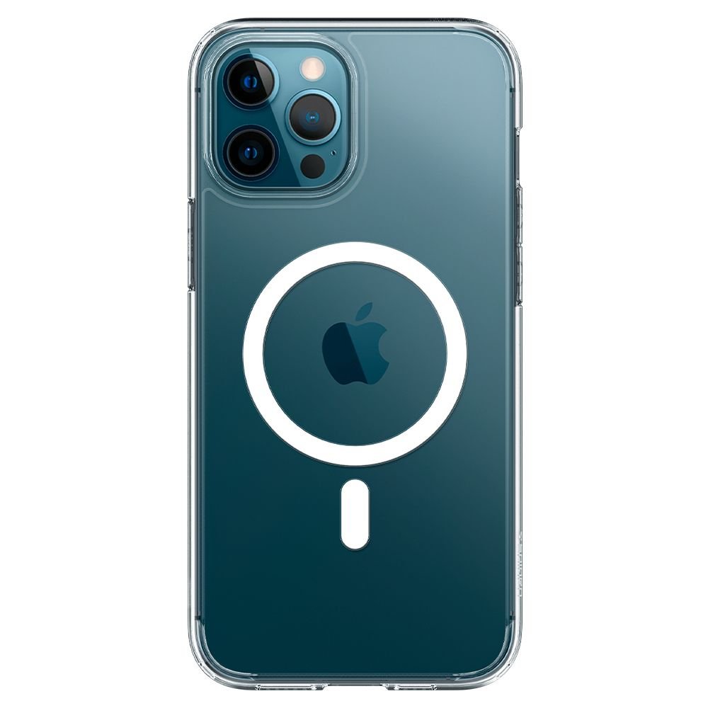Magsafe Противоударен Калъф за iPhone 12/Pro, Spigen Ultra Hybrid Case, Бял (4)
