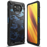 Противоударен Хибриден Калъф за Xiaomi Poco F3, Ringke Fusion X Camo Case, Черен (2)
