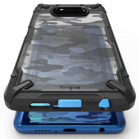 Противоударен Хибриден Калъф за Xiaomi Poco F3, Ringke Fusion X Camo Case, Черен (3)