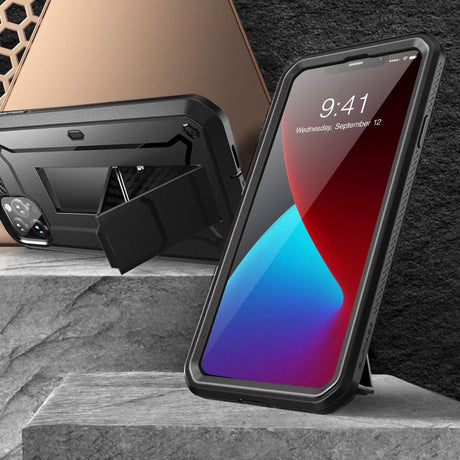 Противоударен Хибриден Калъф за iPhone 12 Pro Max, Supcase Unicorn Beetle Pro, Черен (8)