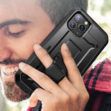 Противоударен Хибриден Калъф за iPhone 12 Pro Max, Supcase Unicorn Beetle Pro, Черен (6)
