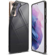 Противоударен Силиконов Калъф за Samsung S21 Plus, Полупрозрачен, Ringke Air Case, Черен