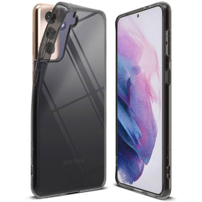 Противоударен Силиконов Калъф за Samsung S21 Plus, Полупрозрачен, Ringke Air Case, Черен