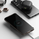 Противоударен Силиконов Калъф за Samsung S21 Plus, Полупрозрачен, Ringke Air Case, Черен (5)