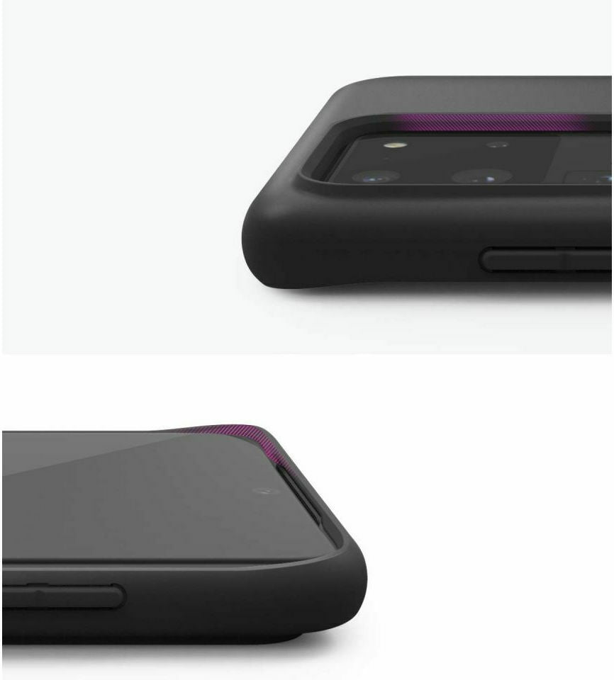 Противоударен Силиконов Калъф за Samsung S20, Ringke Air S Case, Черен (4)