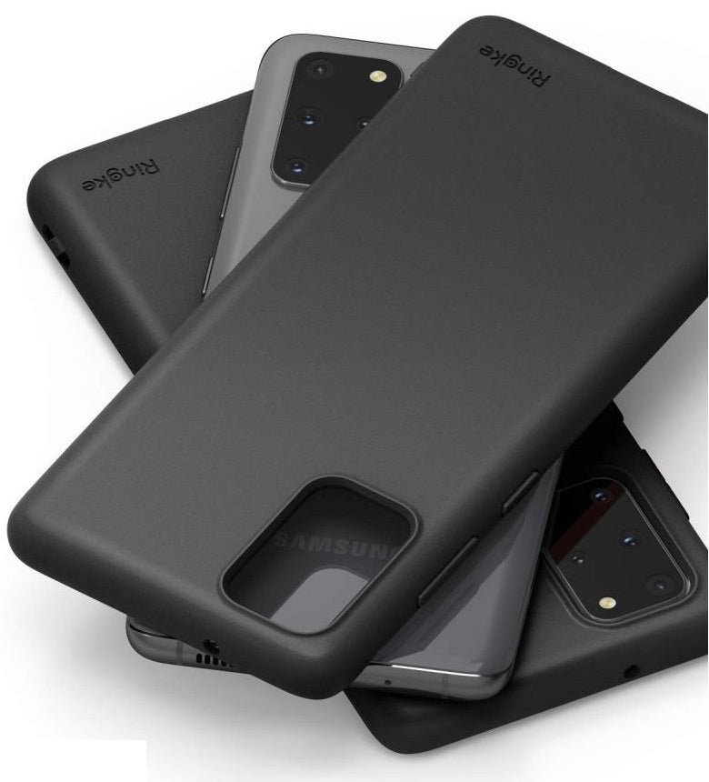 Противоударен Силиконов Калъф за Samsung S20 Plus, Ringke Air S Case, Черен (4)