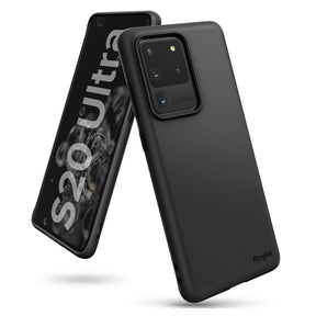 Противоударен Силиконов Калъф за Samsung S20 Ultra, Ringke Air S Case, Черен