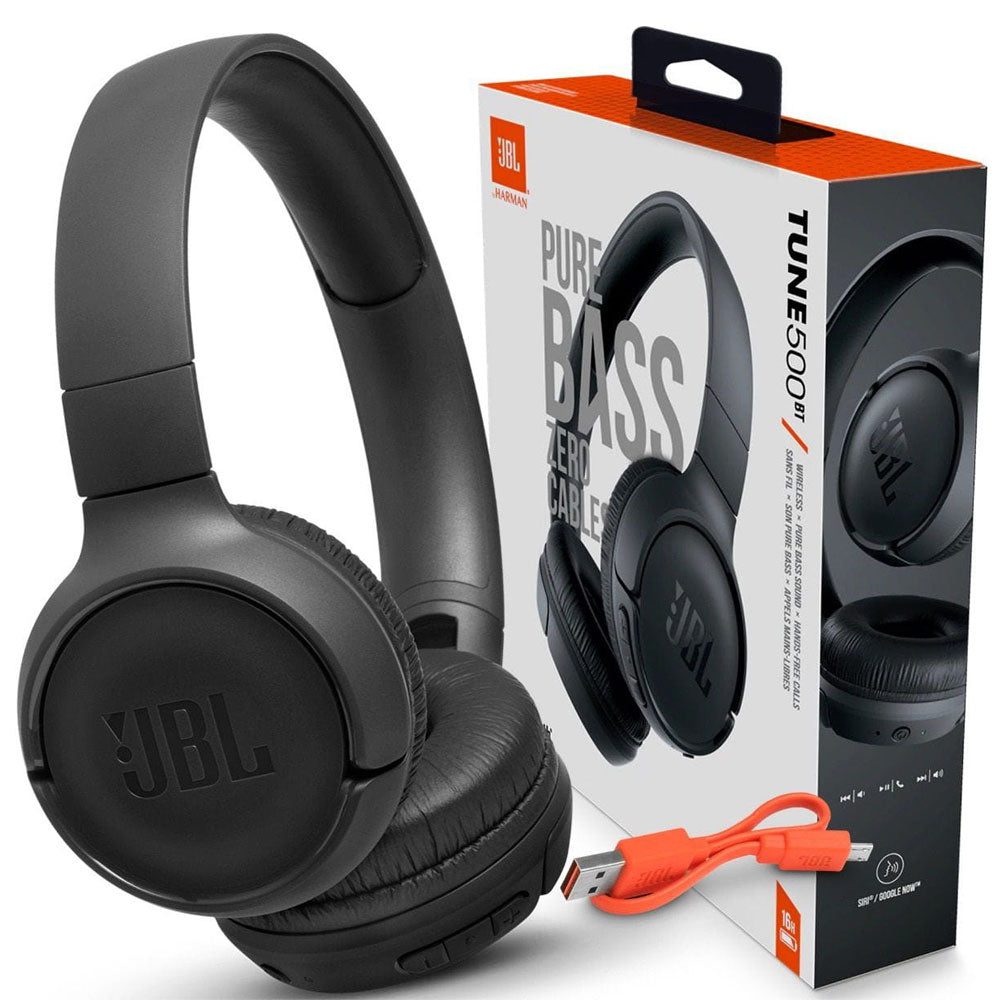 Безжични Слушалки, JBL Tune 500BT Headphones Bluetooth, Черен (5)