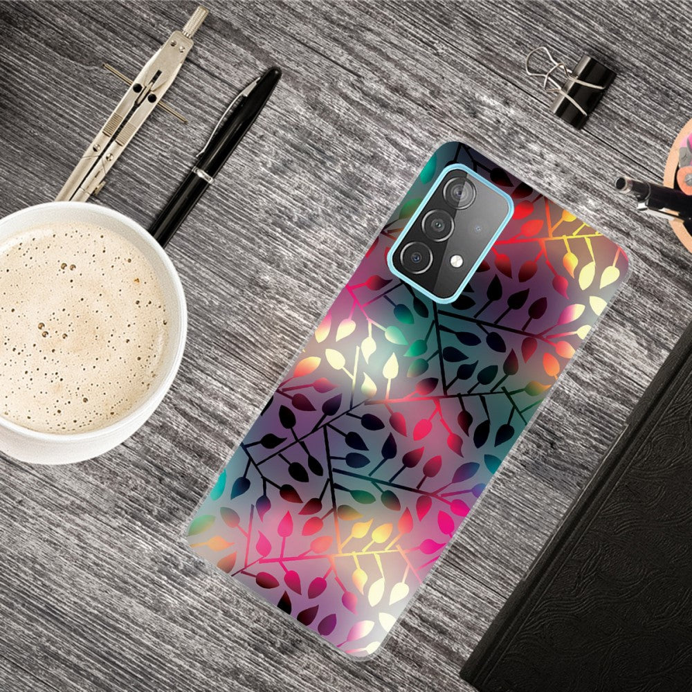 Силиконов Калъф за Samsung A32 4G, Printing Leaf Case, Цветен (2)