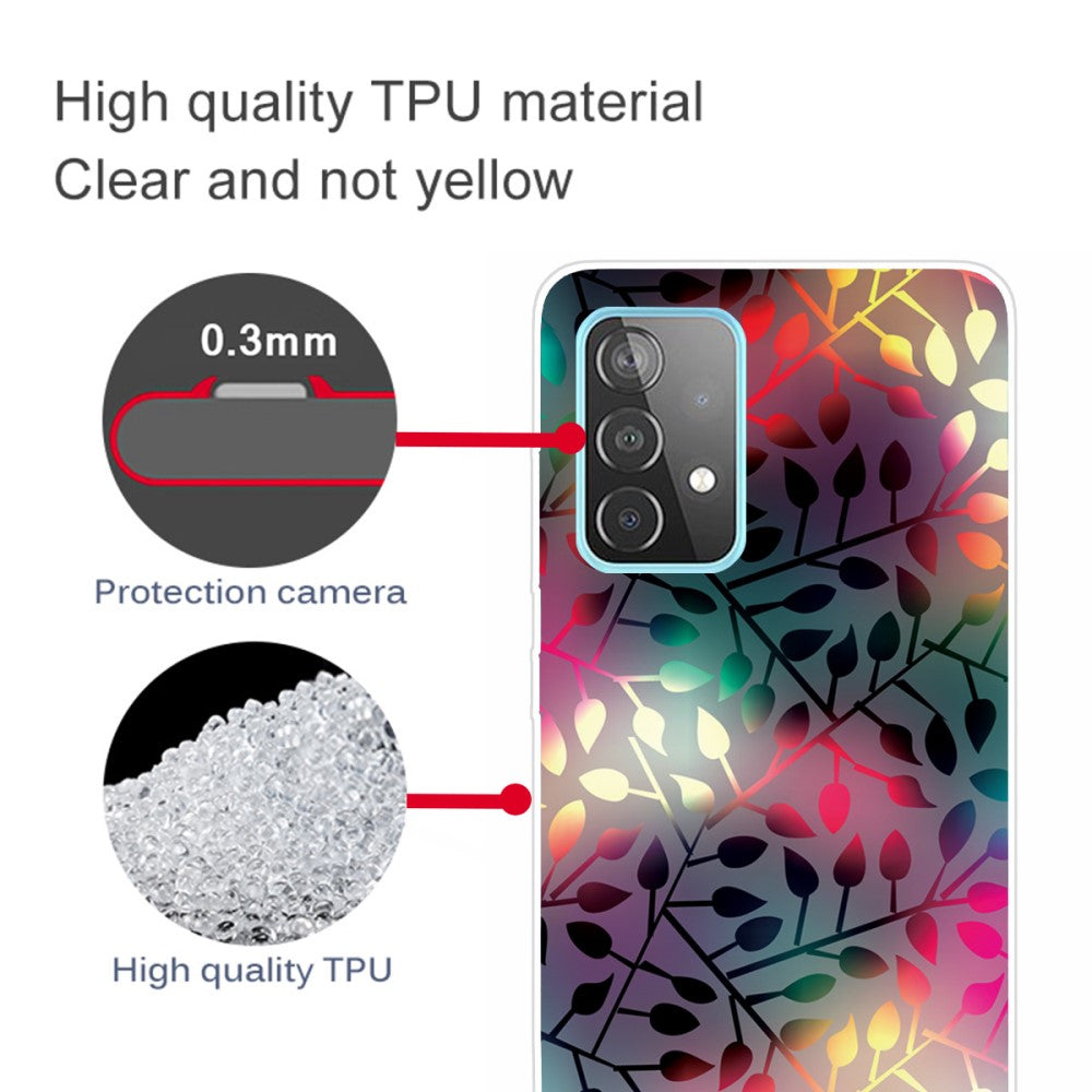 Силиконов Калъф за Samsung A32 4G, Printing Leaf Case, Цветен (4)