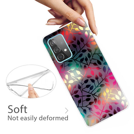 Силиконов Калъф за Samsung A32 4G, Printing Leaf Case, Цветен (3)