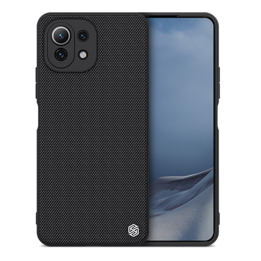 Калъф с Фибро Влакна за Xiaomi Mi 11 Lite, Nillkin Textured Case, Черен (3)
