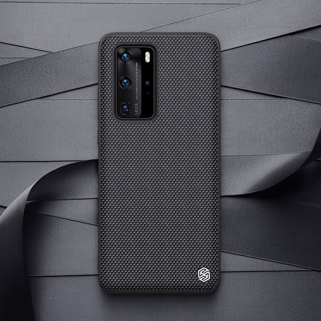 Калъф с Фибро Влакна за Huawei P40 Pro, Nillkin Textured Case, Черен (6)